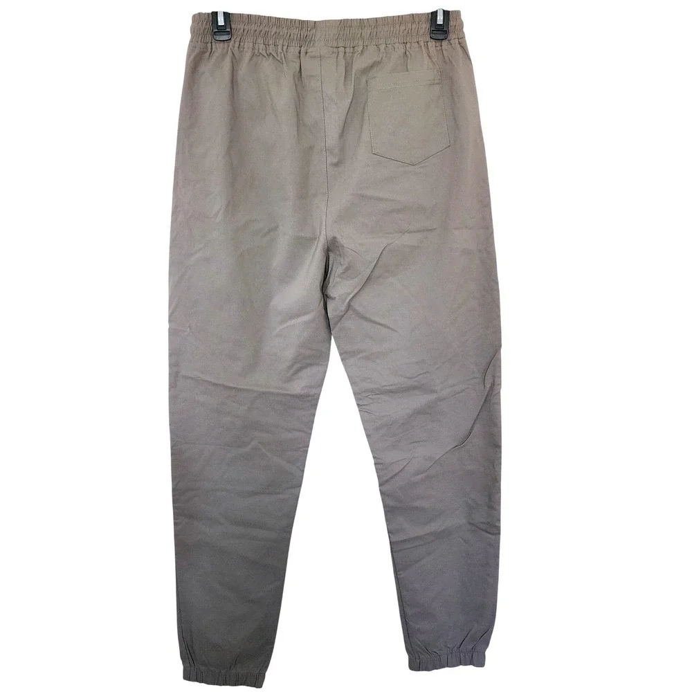 Retro Stitch Mens Khaki Utility Jogger Pants 2XL Water Resistant Techwear Taped
